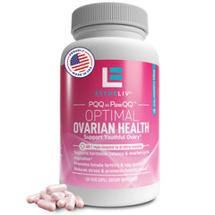 ESTHELIV Optimal Ovarian Health bottle with capsules for daily routine support