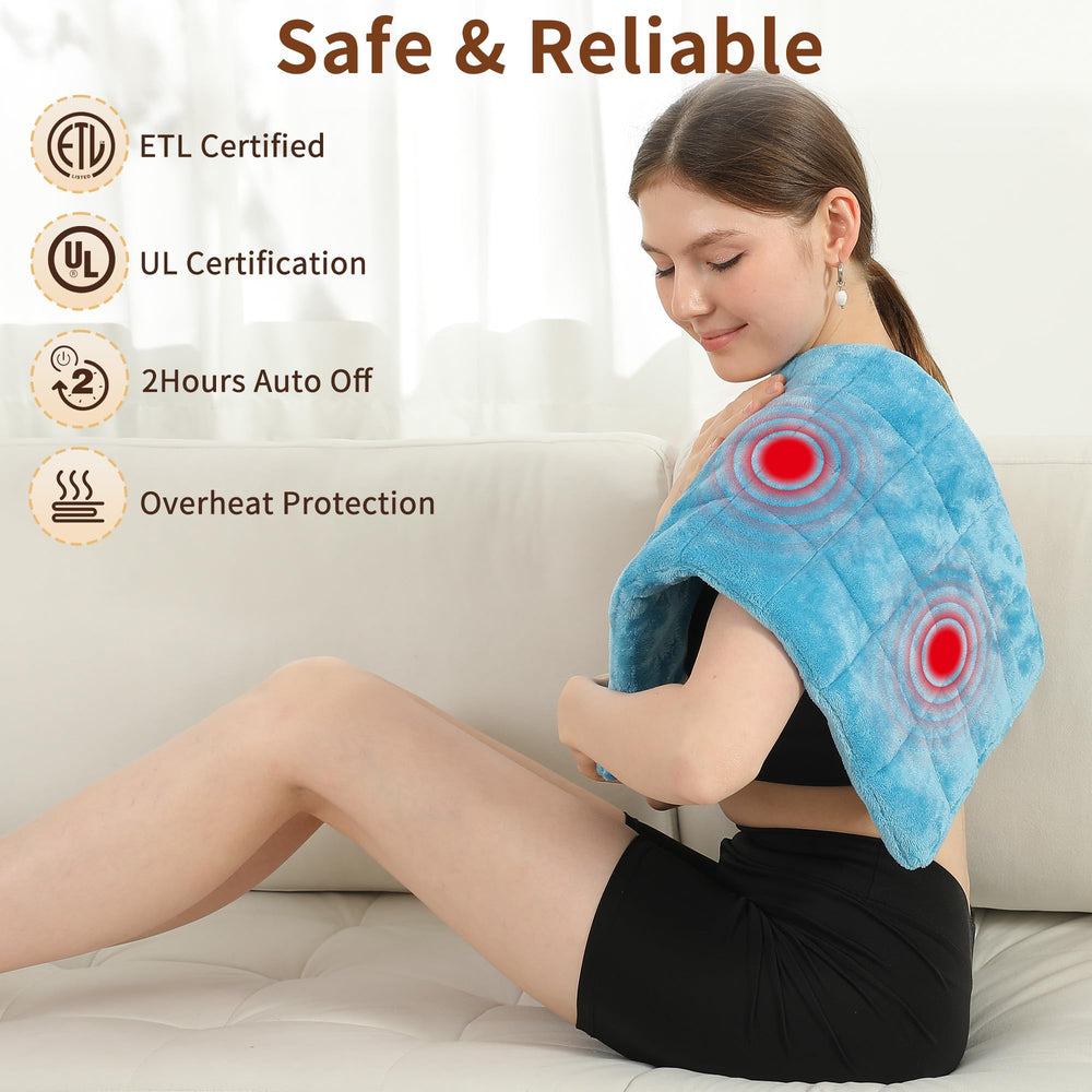 ESTINGO control panel shows three heat levels and three massage modes for customization