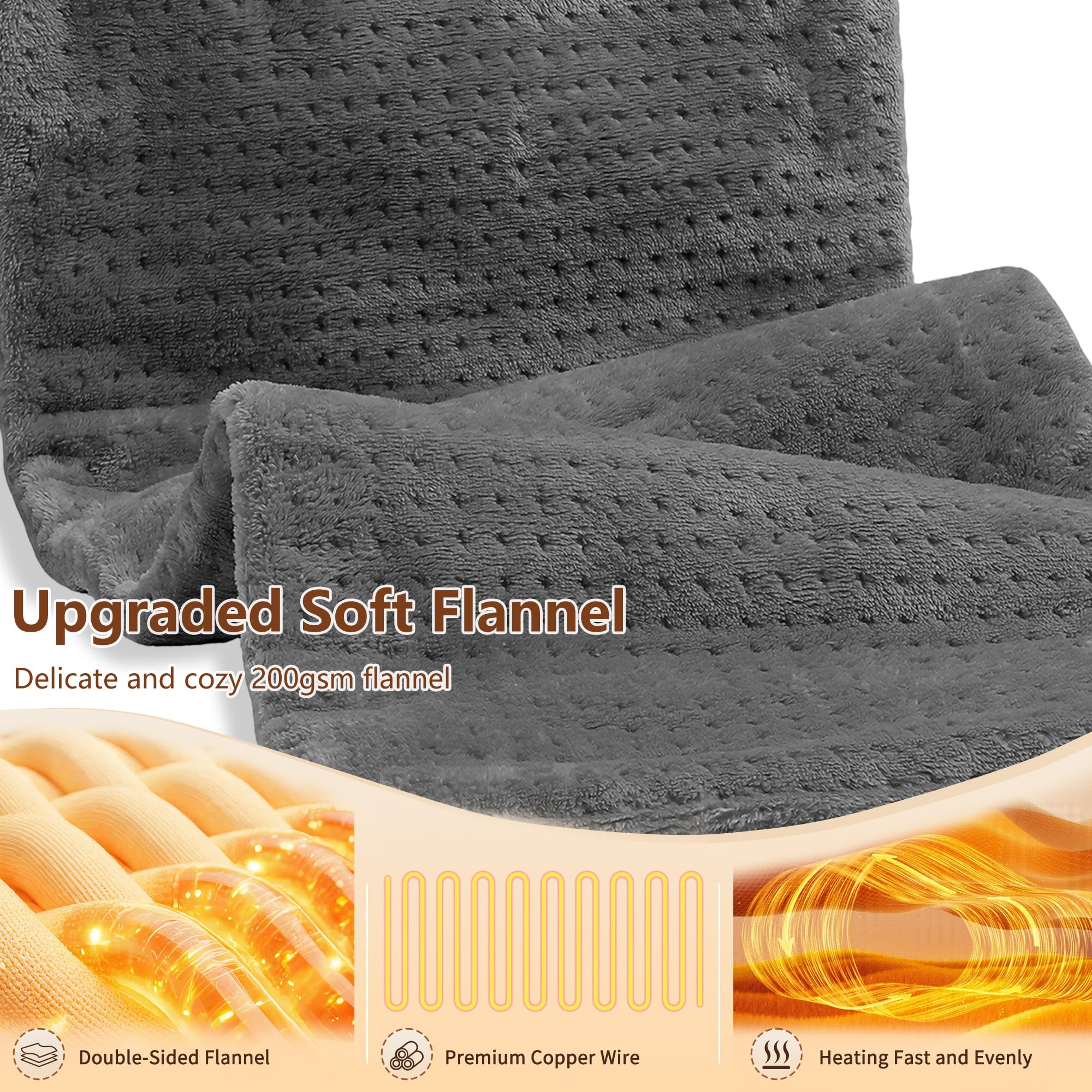 ESTINGO heating pad is machine-washable for easy care and long-term use.