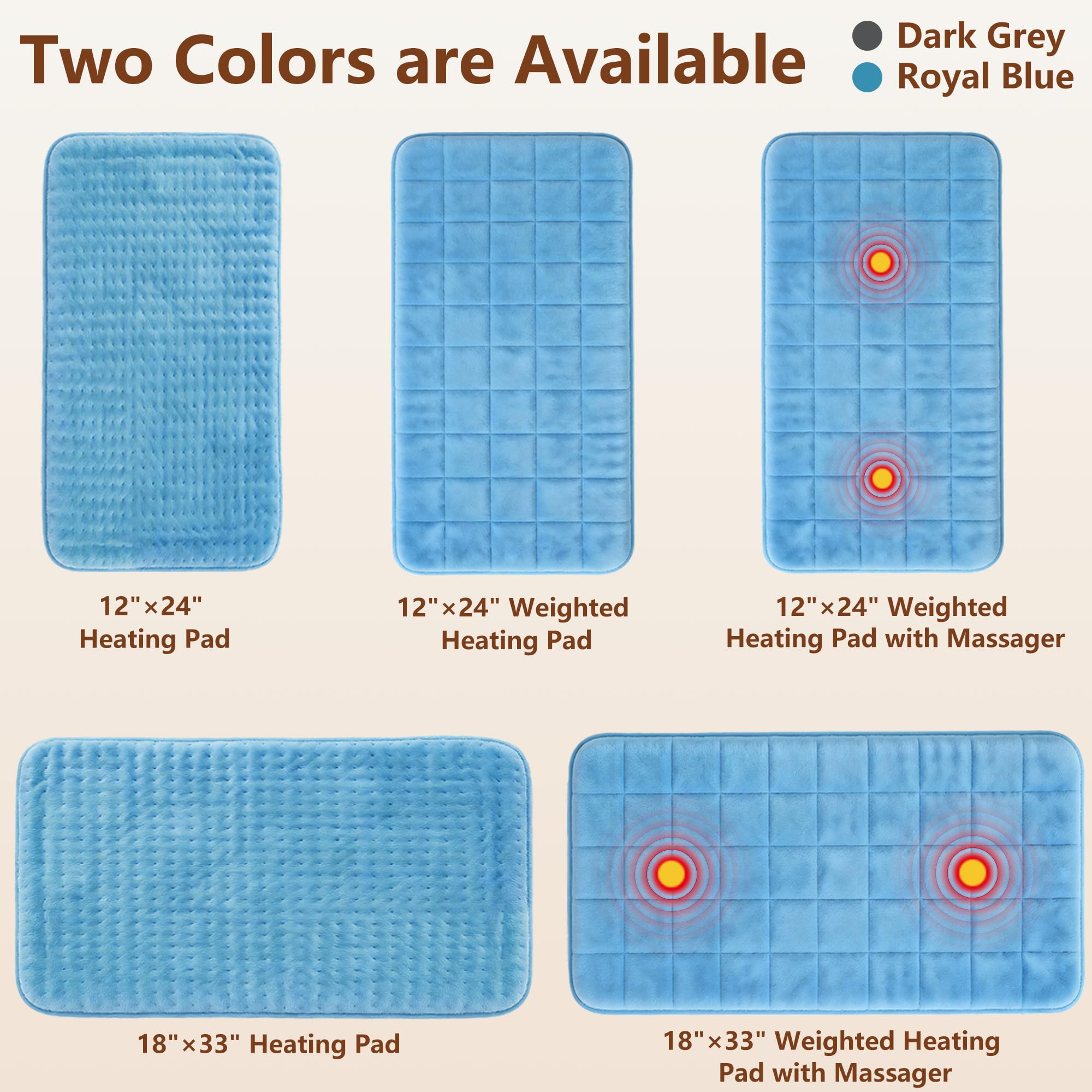 ESTINGO royal blue cover adds calm styling to spaces.