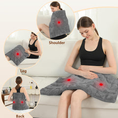 ESTINGO full-body wrap view demonstrates wide coverage for neck, back, and shoulders