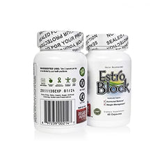 Estroblock capsules closeup highlights easy daily capsules