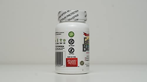 Estroblock Pro capsules in a bottle, easy daily supplement for acne and PMS support