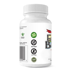 Estroblock Pro packaging on a clean surface highlighting clean label and allergens