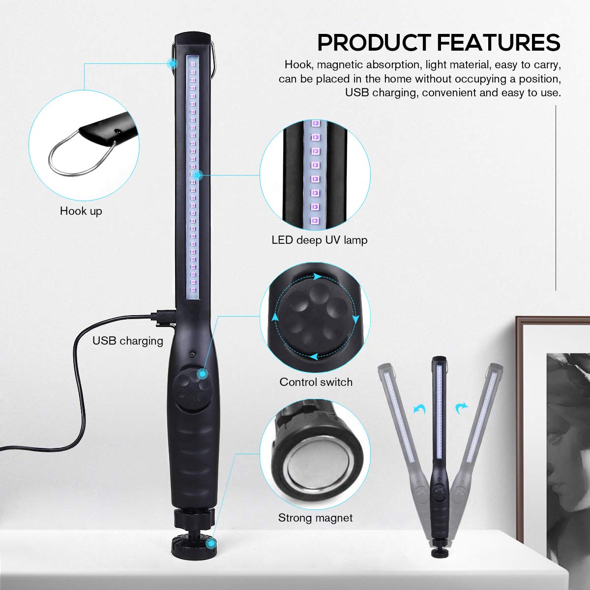 ESUEXO UV Sanitizer Wand case for protected storage.