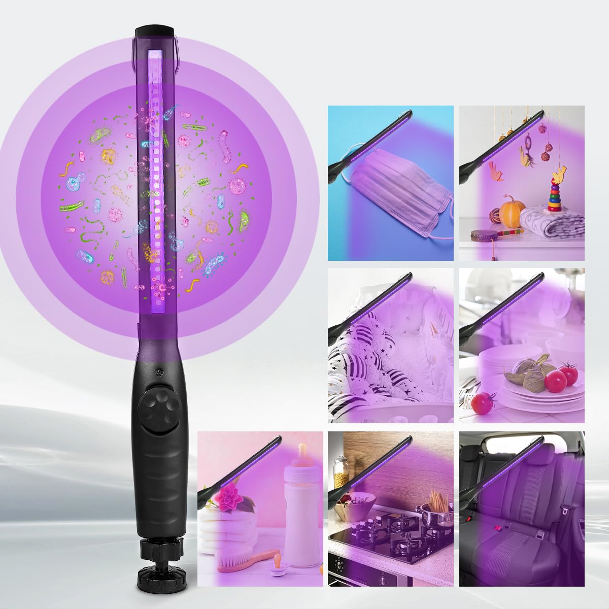 ESUEXO UV Wand handheld design enables precise targeting of surfaces.