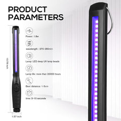 ESUEXO UV Wand USB charging for convenient power on the go.