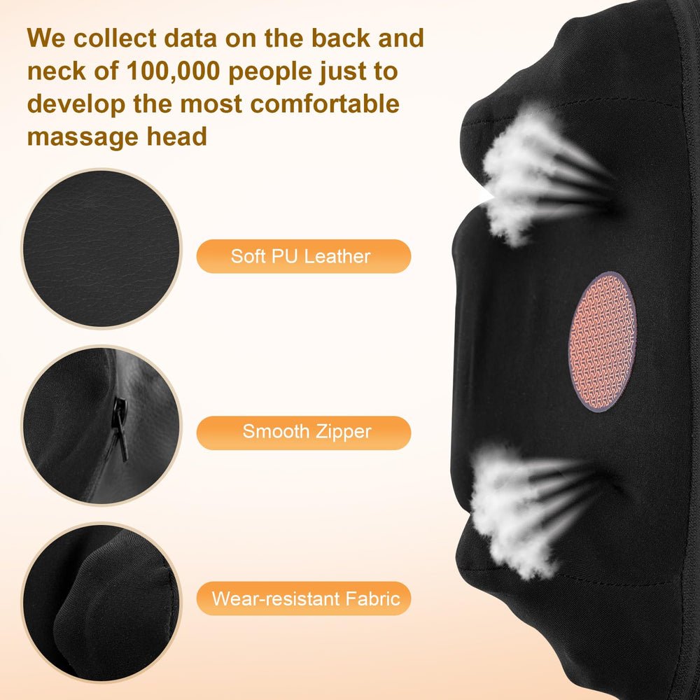 ETBOBDE adjustable intensity demonstrates customizable comfort for neck and back relief