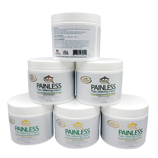 Six-pack packaging of Eternal Spirit Beauty Painless Relieving Cream for home and travel