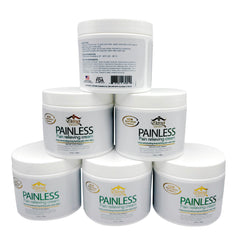 Six-pack packaging of Eternal Spirit Beauty Painless Relieving Cream for home and travel
