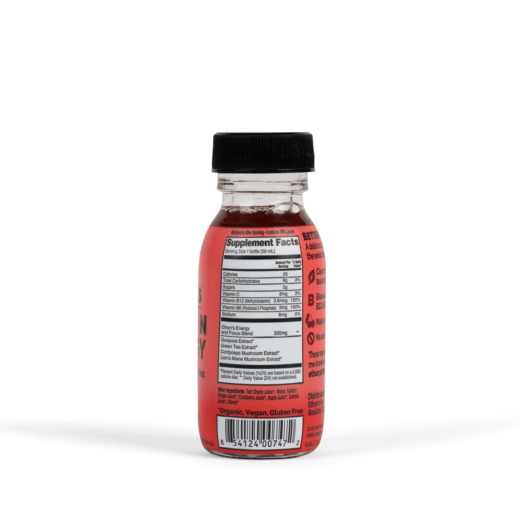 Convenient on-the-go shot ideal for mornings and workouts.