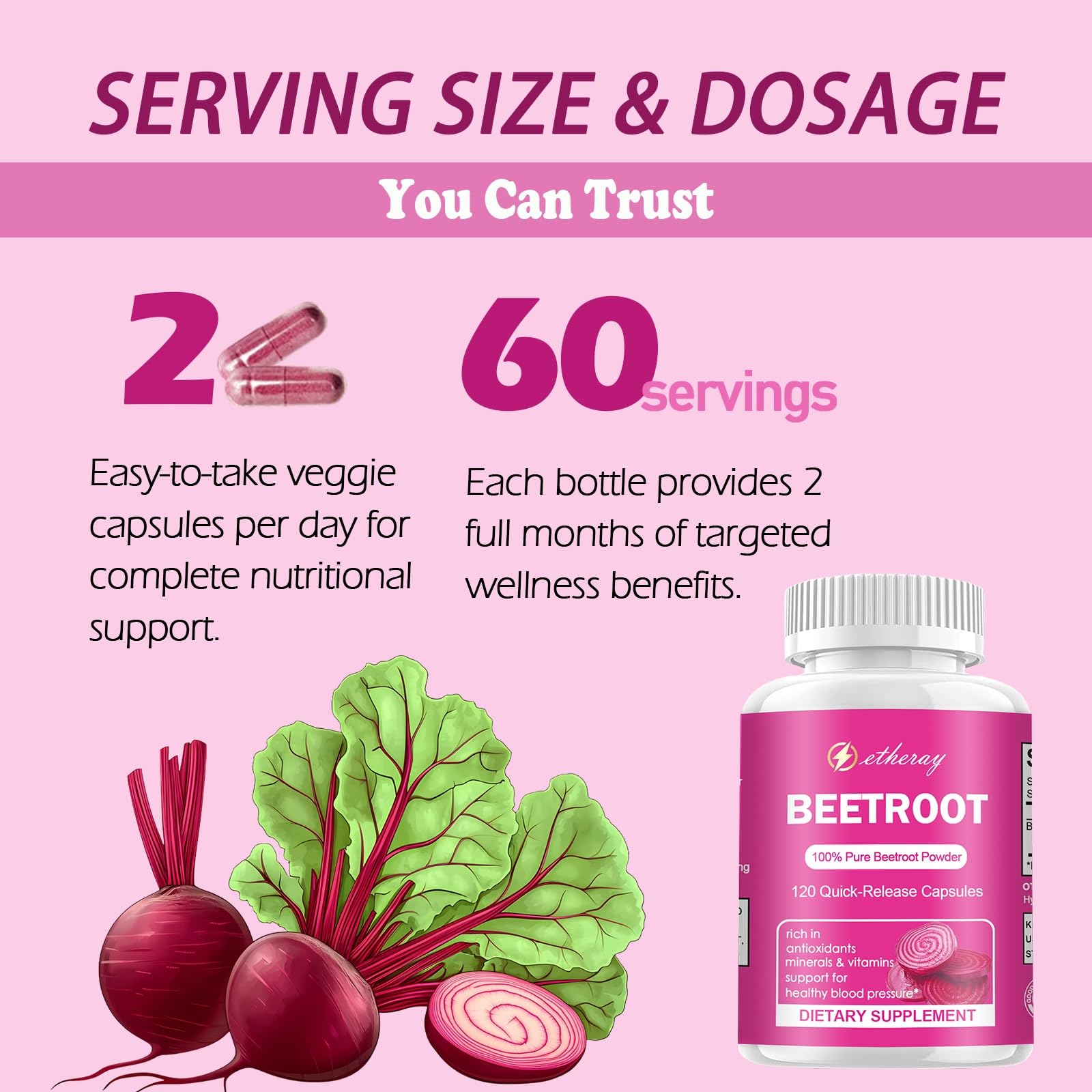 Morning routine scene with Etheray beetroot capsules for wellness.