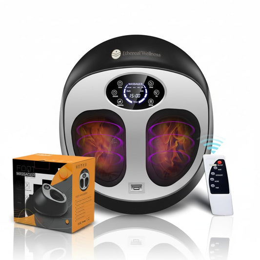Ethereal Wellness Shiatsu Foot Massager with Heat warms feet quickly for comfort.