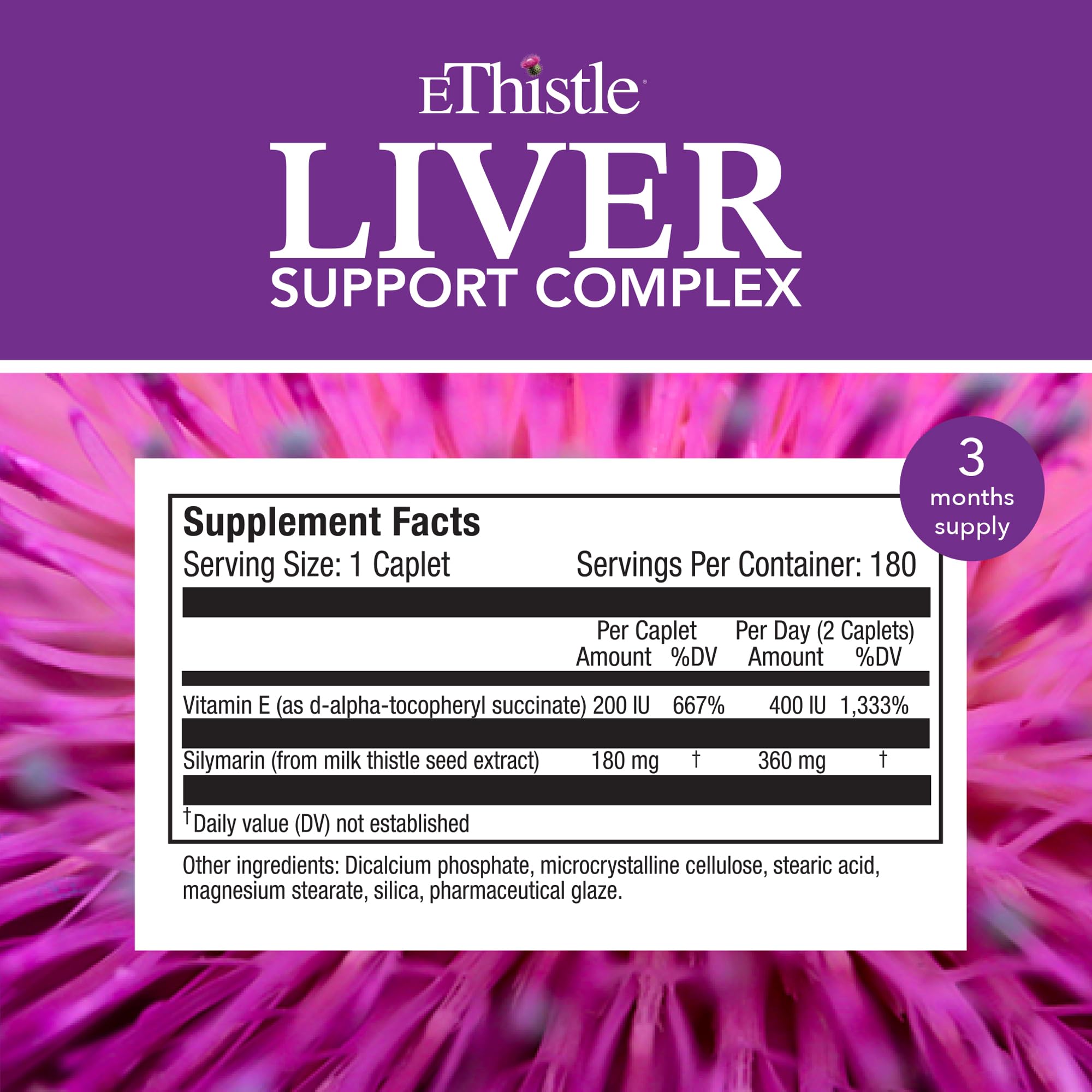 EThistle label with dosage guidance for safe daily use