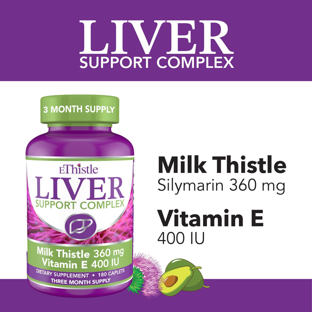 EThistle milk thistle extract capsules with silymarin for liver protection