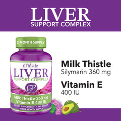 EThistle milk thistle extract capsules with silymarin for liver protection