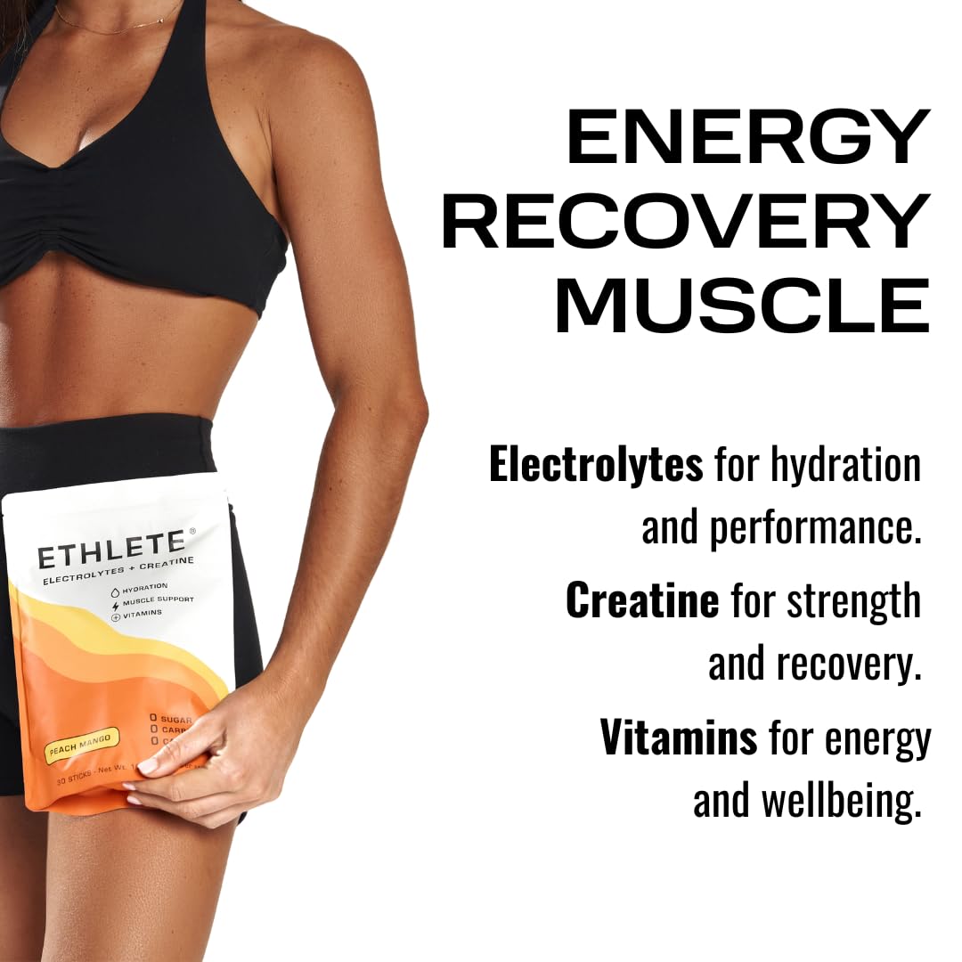 Ethlete coconut water powder highlights natural hydration and minerals