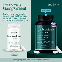 Etta Vita label emphasizes 800,000 units per serving and digestive benefits.