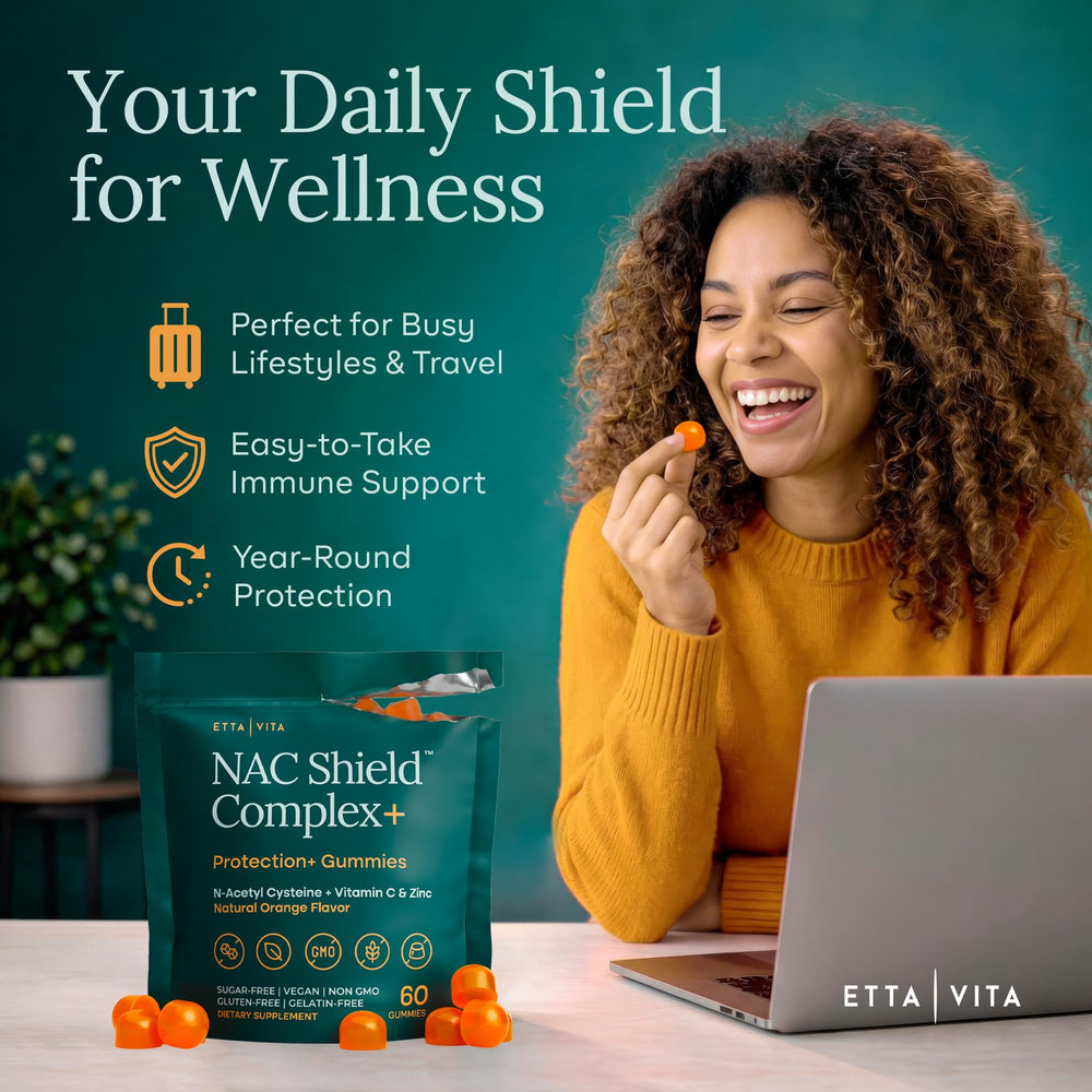 Etta Vita gummy with bright orange flavor, easy to enjoy.