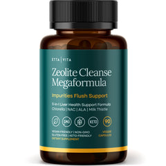 Product packaging design for Etta Vita Liver Cleanse emphasizing brand trust and ease.
