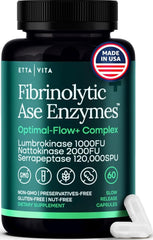 Etta Vita Potent Nattokinase bottle on kitchen counter highlighting packaging and label