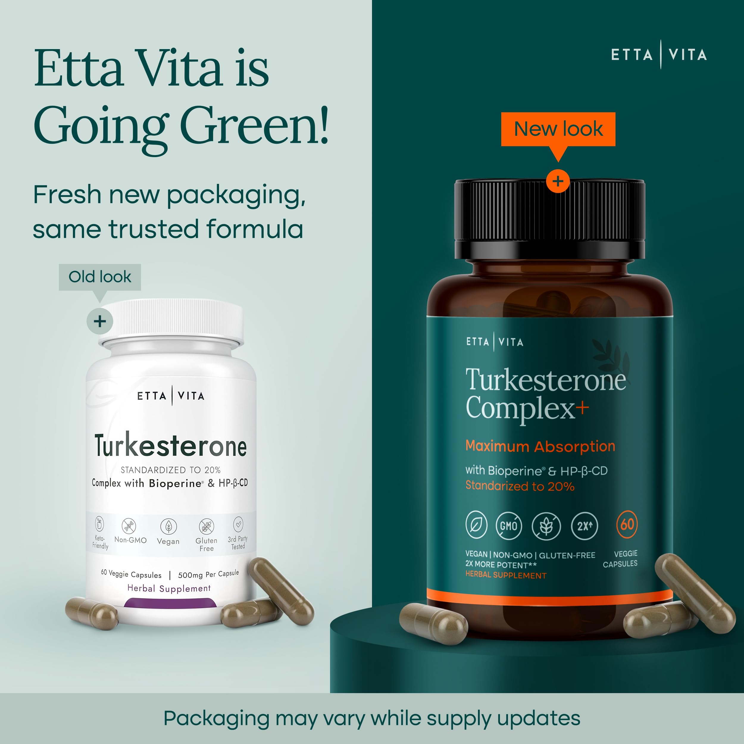 Etta Vita Potent Turkesterone performance-boost image suggests energized workouts.