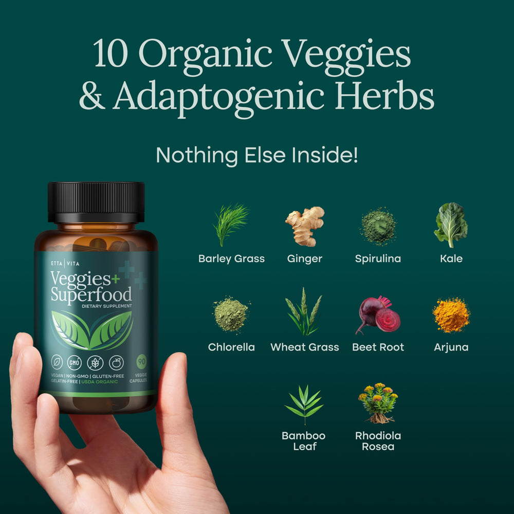 Etta Vita USDA Organic label highlighting clean ingredients