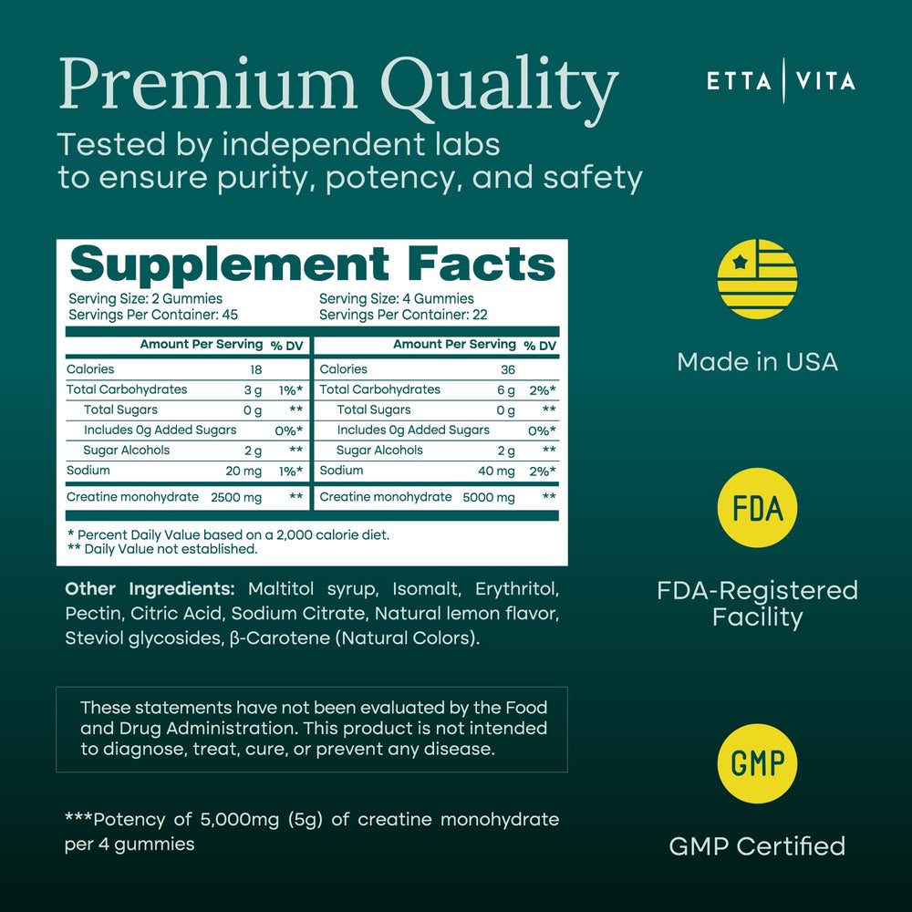Etta Vita 5g per-serving formula on-the-go fitness support