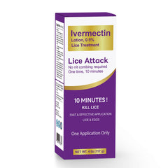 Etzion ivermectin lotion bottle front view for 0.5% lice treatment
