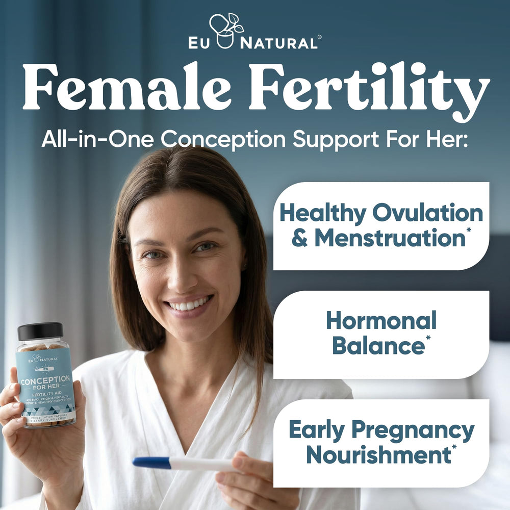 Eu Natural Conception for Her capsules daily dose for healthy preconception.