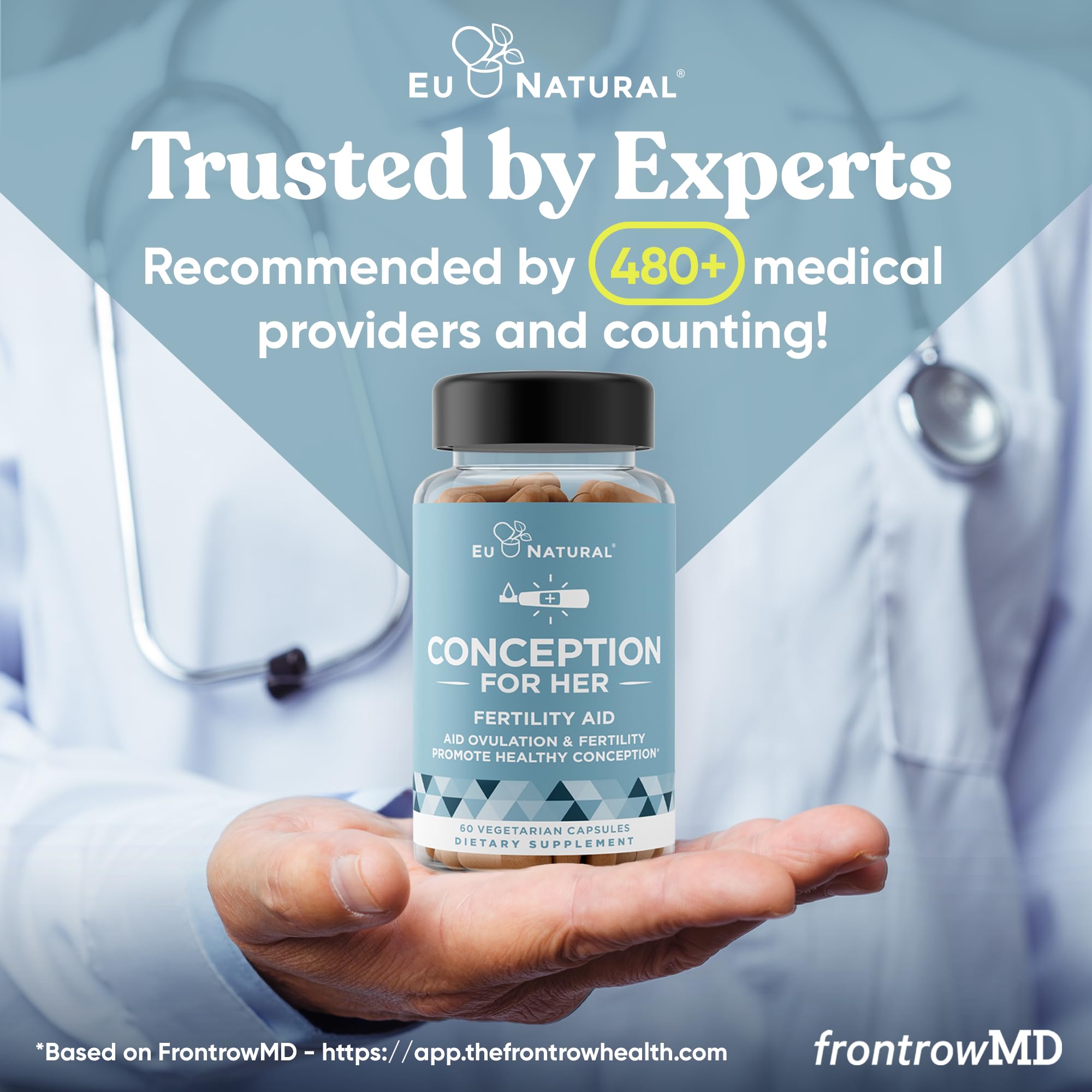 Eu Natural Conception for Her label detail showing ingredients.