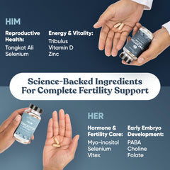 Eu Natural Conception for Him bottle focused on sperm health support.