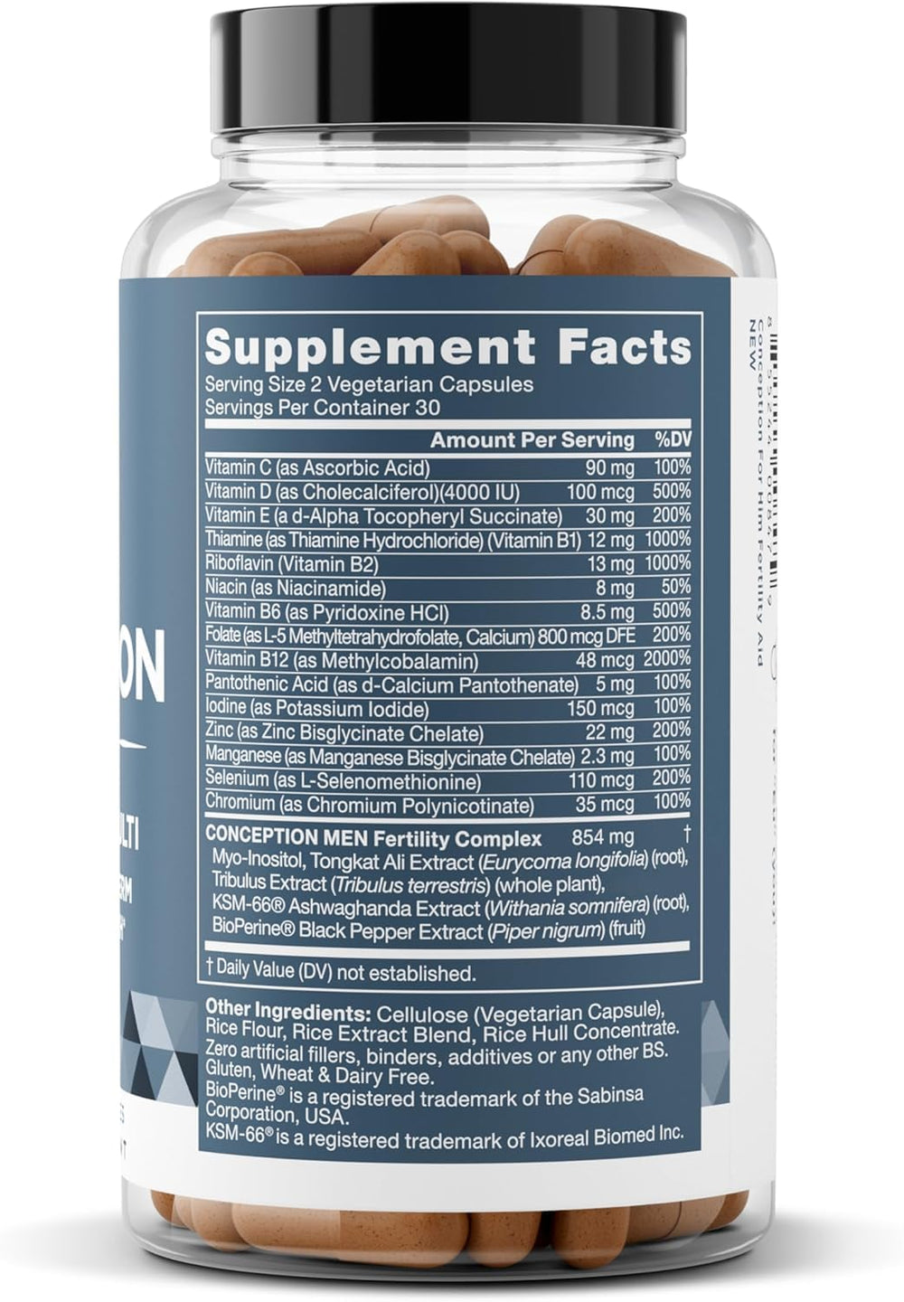 Eu Natural Conception for Him made in USA - quality assurance and third-party testing.