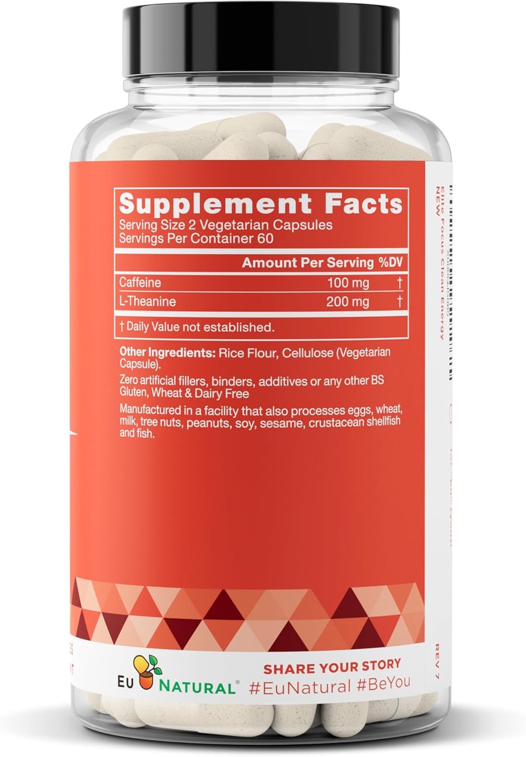 Eu Natural Elite Caffeine Pills on workspace for sustained concentration