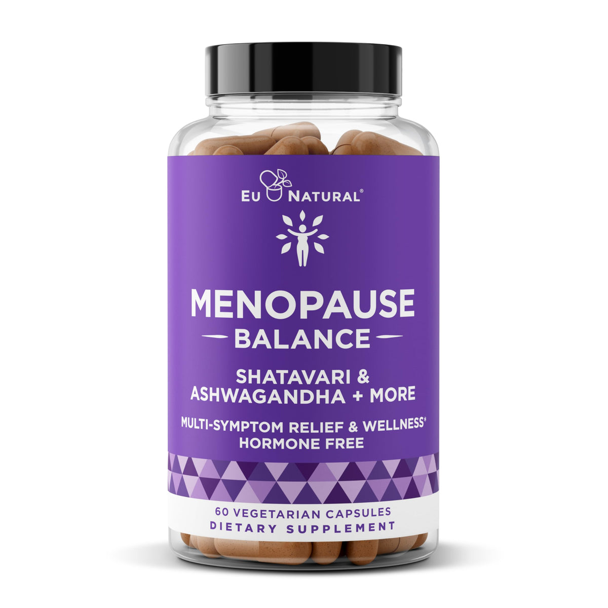 Eu Natural Menopause Balance bottle front for easy daily support.