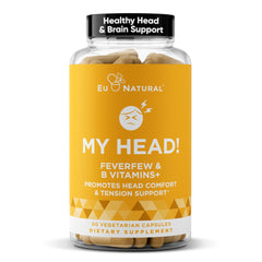 Eu Natural My Head bottle front showing key ingredients for daily support