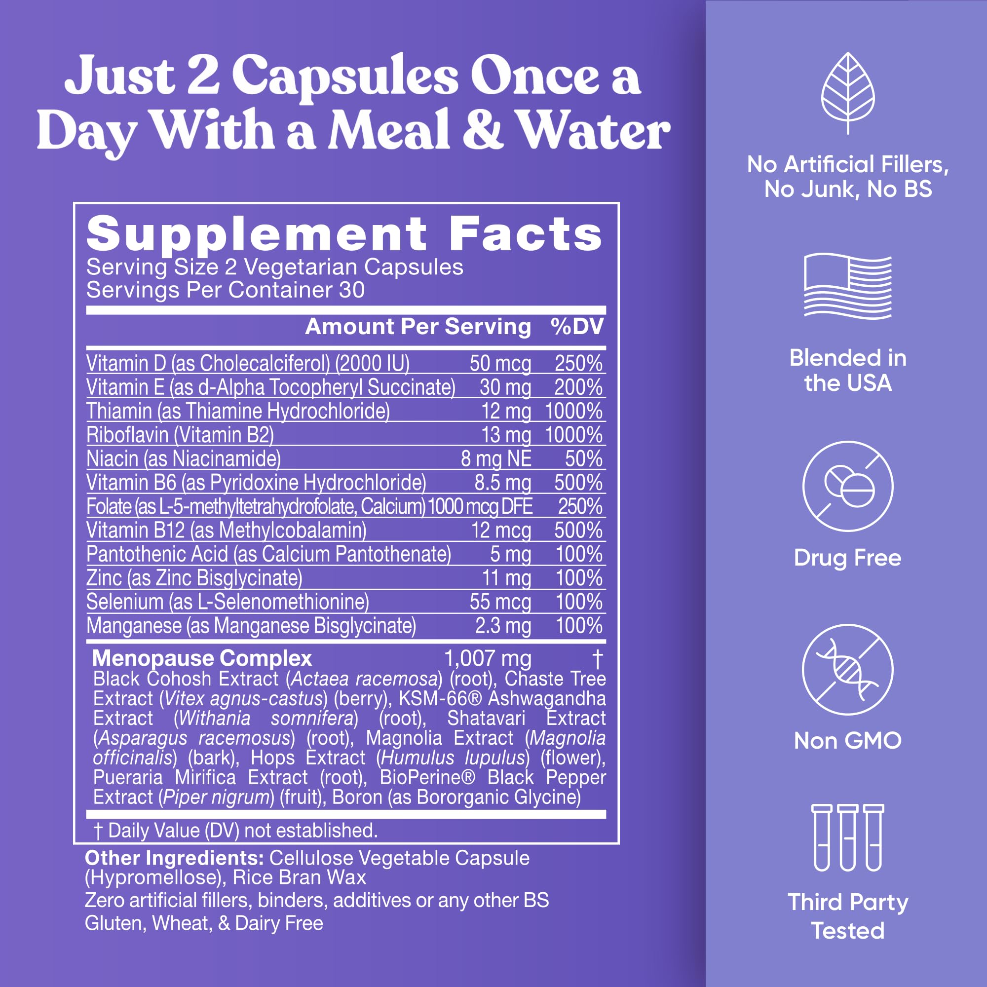 Eu Natural Pure Natural Formula softcaps bottle with clean vegan ingredients