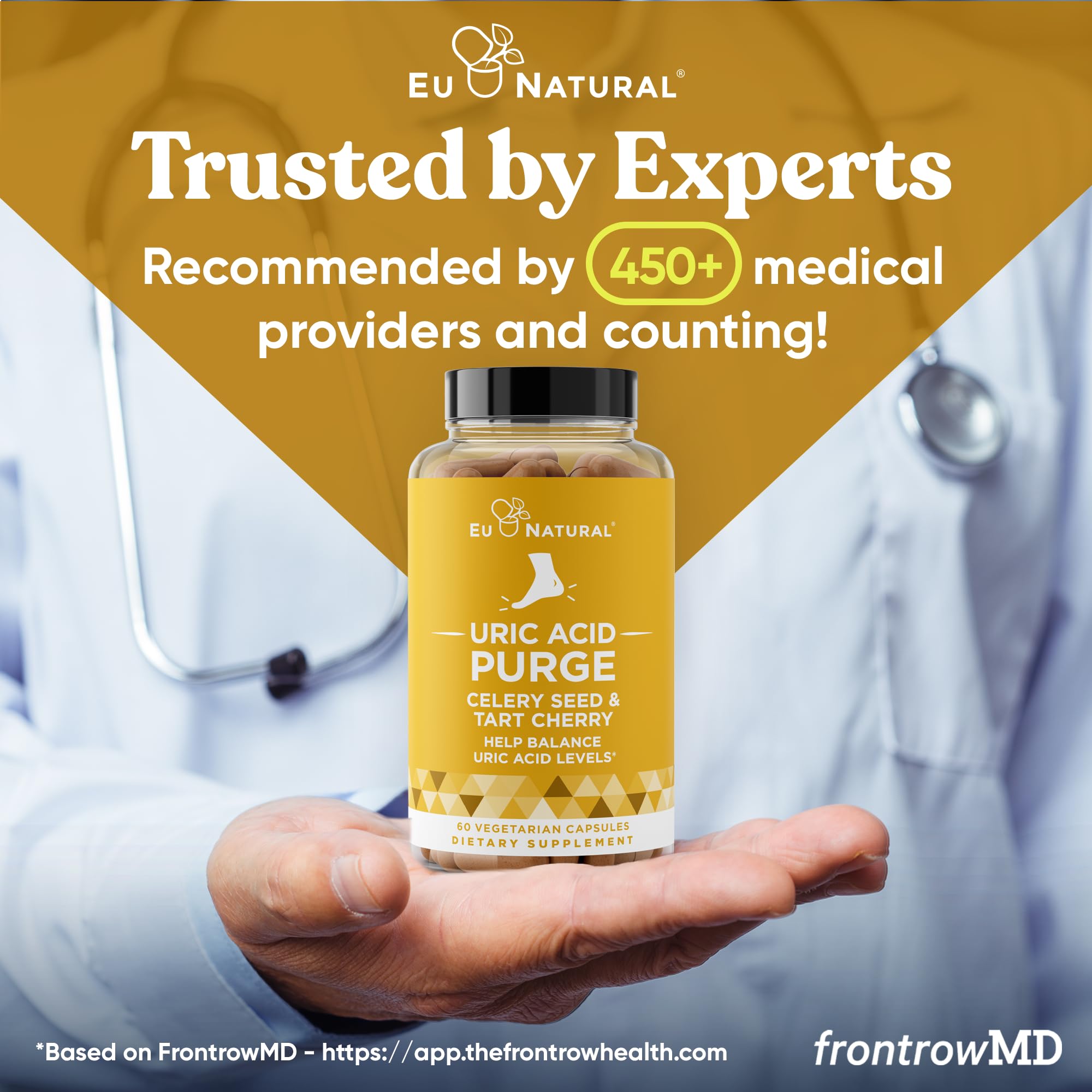 Eu Natural Purge Uric Acid Flush tart cherry image highlights antioxidant-friendly blend.