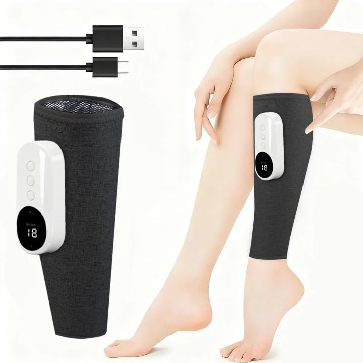 Eulay Leg Massager showing 360° wrap air compression around calves and ankles