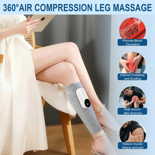 Eulay Leg Massager airbag closeup highlighting snug ankle, calf, and foot support.
