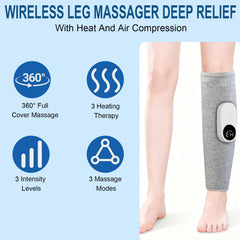 Eulay Leg Massager lithium battery life up to two hours.
