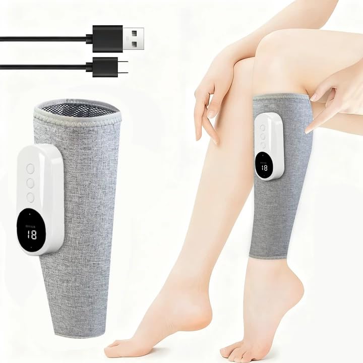 Eulay Leg Massager gray overview showing all-around compression for tired legs.