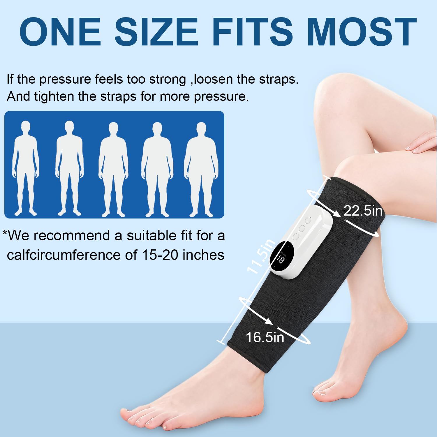 Eulay Leg Massager with three heat levels for warm comfort