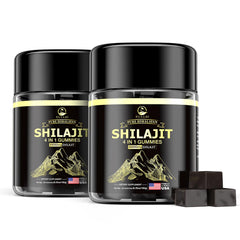 Eullsi Pure Himalayan Shilajit Gummies bottle suggests energy-support potential.