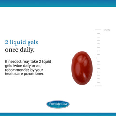 EuroMedica Acute Pain Relief bottle pour demonstrates convenient daily dosing.