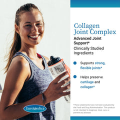 Label on EuroMedica Collagen Joint Complex highlighting key ingredients.