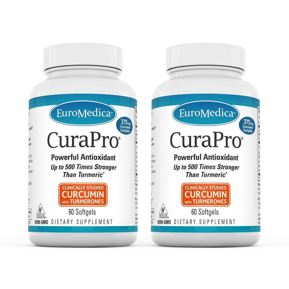 EuroMedica CuraPro 375 mg softgels pack for daily immune support