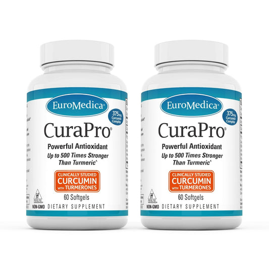 EuroMedica CuraPro 375 mg softgels pack for daily immune support