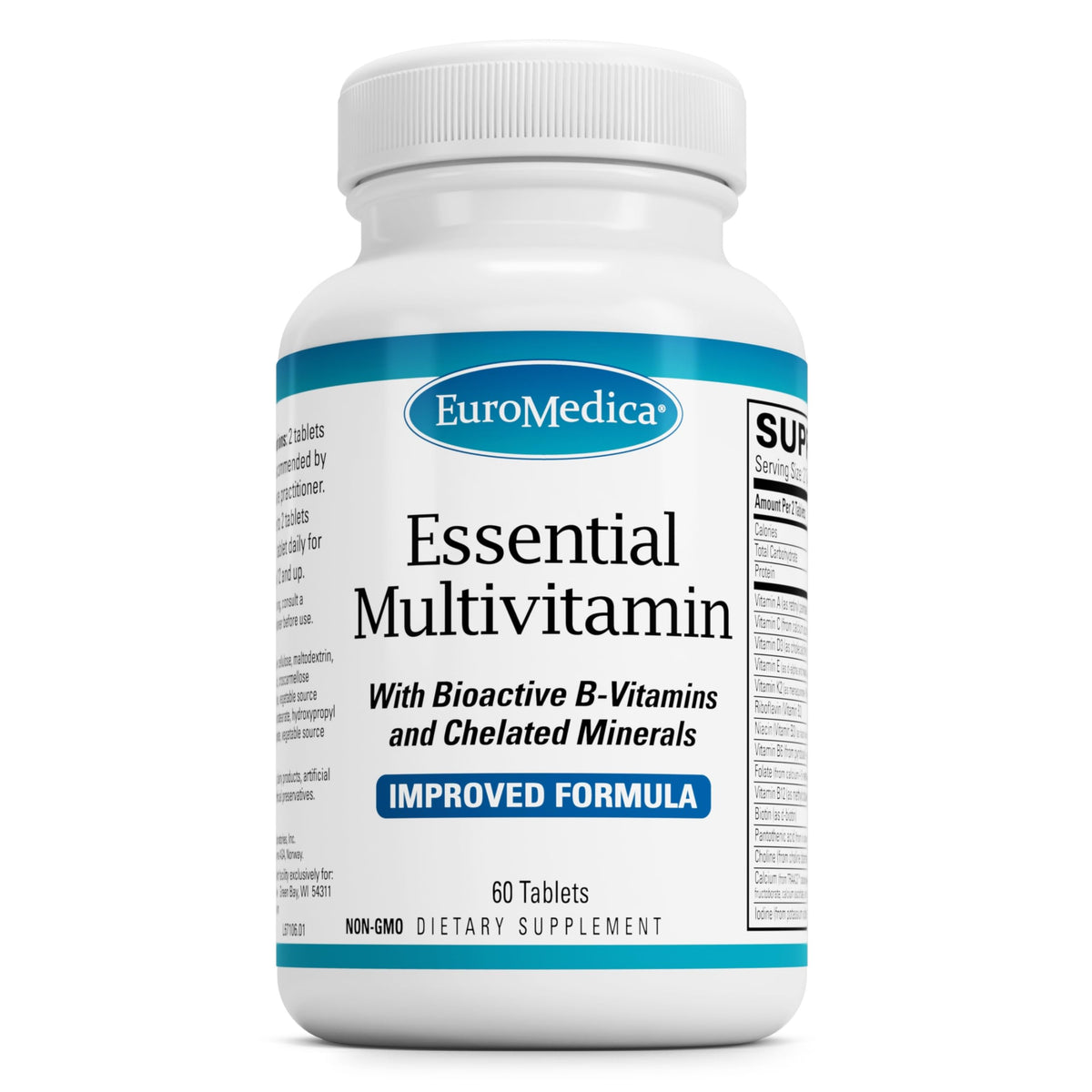 EuroMedica Essential Multivitamin bottle for daily immune and energy support