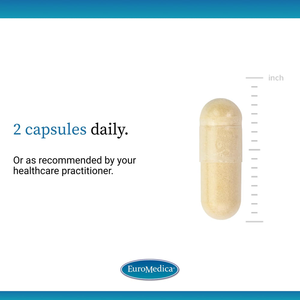Euromedica label close-up highlighting amla-based antioxidant formula